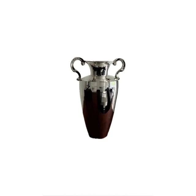 1920s Antique Silver-Plated Vase, 1900s For Sale - Image 5 of 5