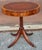 Brown Early 20th Century Georgian Style Tooled Leather Inset Mahogany Drum Table For Sale - Image 8 of 10