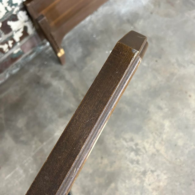 Brown Mid Century Modern Full Size Headboard and Footboard For Sale - Image 8 of 11