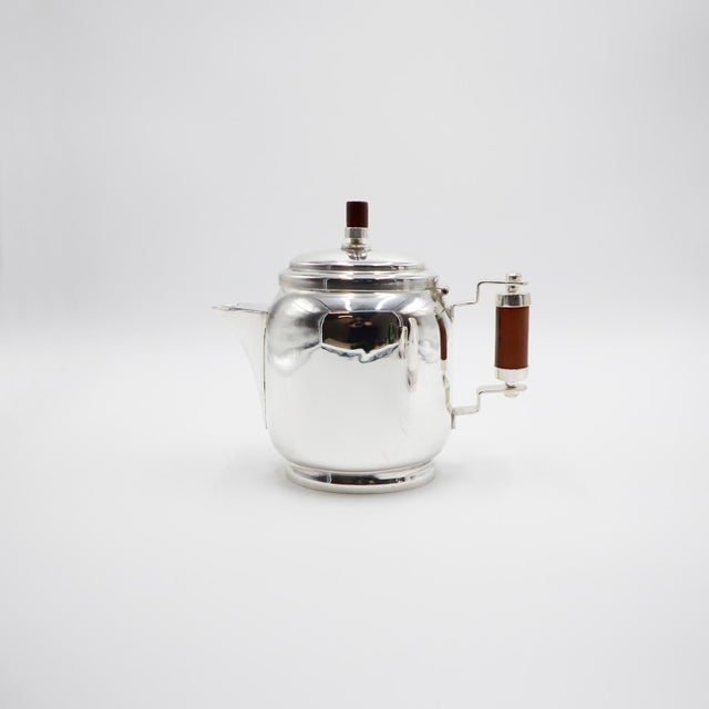 1960s Art Deco Silver plated Coffee Set For Sale - Image 9 of 18