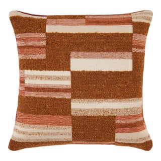Boucle Geometric Pattern Pillow For Sale