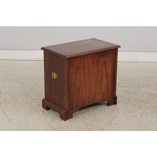 Henkel Harris Cherry 4 Drawer Chairside Chest For Sale - Image 13 of 14