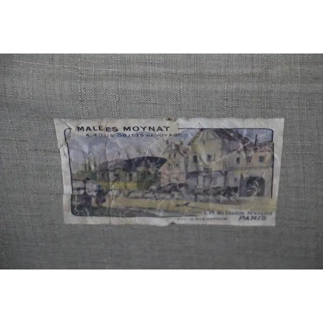 Brown Antique Moynat Trunk, 1910 For Sale - Image 8 of 18