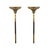 Empire Wall Sconces in Gold Brass, 1920s, Set of 2 For Sale - Image 4 of 4