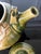 Modern Japanese Studio Pottery Oribe Tea Pot by Ken Matsuzaki For Sale - Image 13 of 17