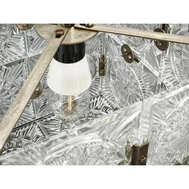 Crystal Cube Pendant Lights by Lustry Kamenický Šenov, 1970s, Set of 2 For Sale - Image 11 of 18