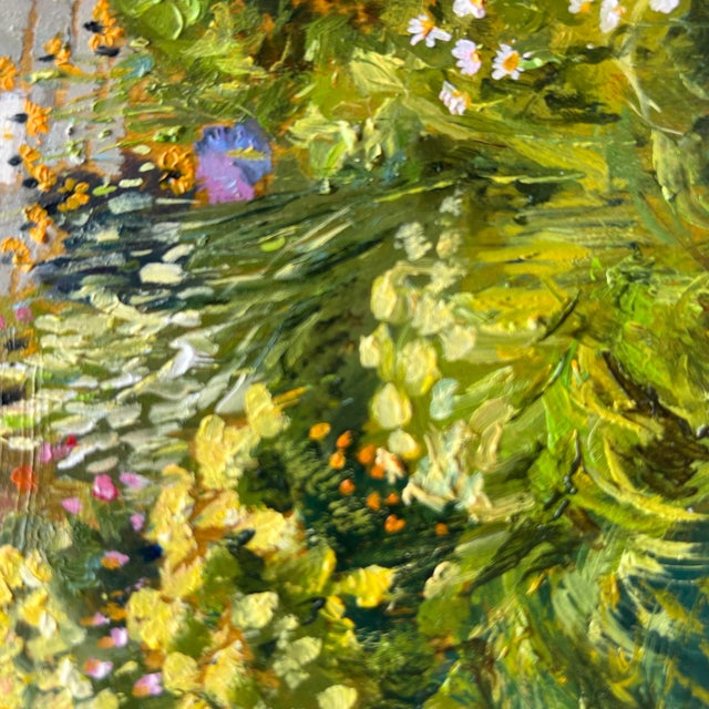 2020s Summer Blooms, Original Oil Painting by Julia Lawing For Sale - Image 5 of 8