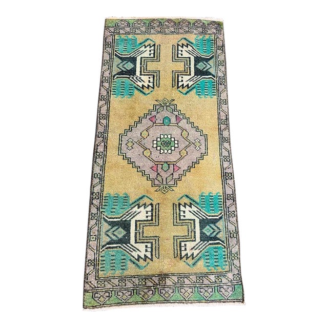 Turkish Yastik Rug 1'7" x 3'6" For Sale