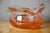 Glass Amber Blown Glass Mortar and Pestle, Scandinavia, 1970s For Sale - Image 7 of 9