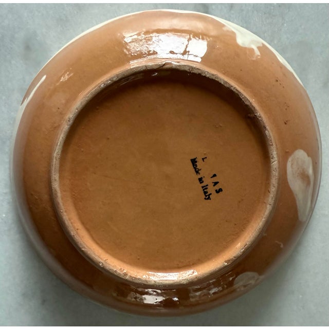 Mediterranean Set of 7 Lamas Ceramiche Grape Design Pottery Bowls For Sale - Image 3 of 11