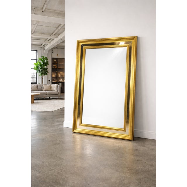 Wood Vintage Giltwood Mirror, 1970s For Sale - Image 7 of 9