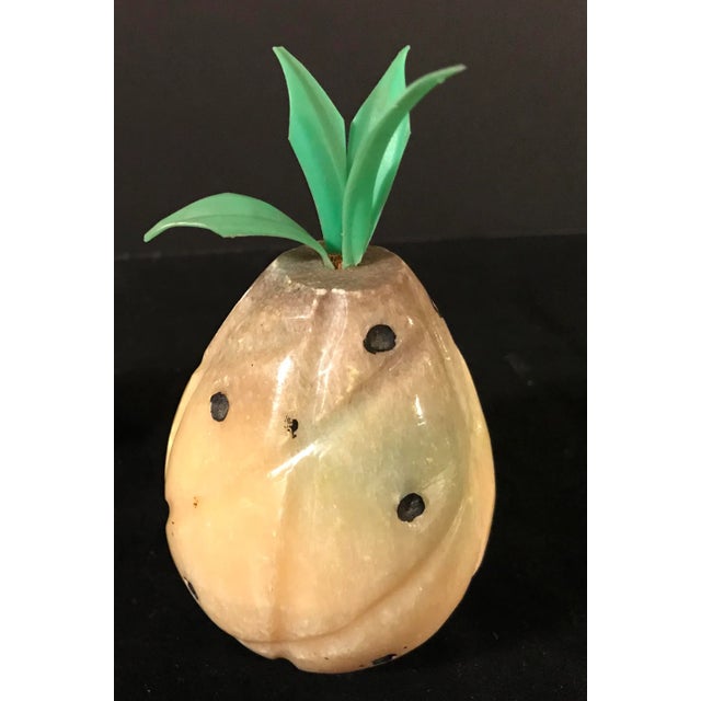 Goldenrod Mid-Century Marble Fruit - Set of 3 For Sale - Image 8 of 11