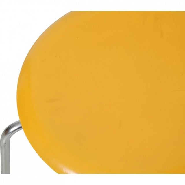 Yellow Dot Stool by Arne Jacobsen, 1970s For Sale - Image 3 of 14