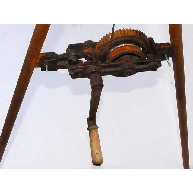 1880s French Noguera Forged Steel Wine Barrel Scale For Sale - Image 4 of 10