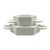 Sergio Asti, White Ceramic Centerpiece / Vide Poche, Gabbianelli Italy Ca. 1970 For Sale