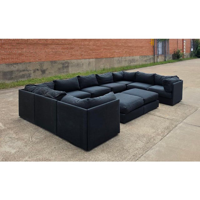 Kroehler Kroehler "PlayPen" or "Galaxy Pit Sectional Sofa", 11 Sections in Dark Gray For Sale - Image 4 of 6