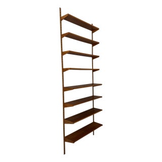 Mid-Century Modern Danish Teak Wall Shelving System by Kai Kristiansen for FM Møbler, 1965 For Sale
