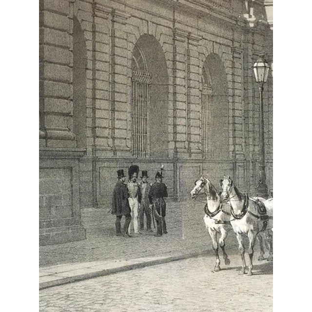 Paper French Artist, Paris, Mid-19th Century, Black and White Print on Paper For Sale - Image 7 of 18