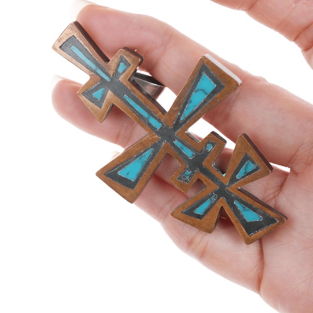 Contemporary Vintage Los Castillo Onix Negro Freeform mixed metals pendant/pin For Sale - Image 3 of 8