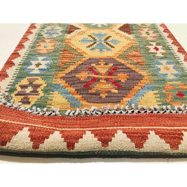 1980s Vintage Hand-Crafted Wool Carpet, 1986 For Sale - Image 5 of 12