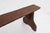 Mid-Century Modern Rustic Bench in Brown Painted Wood, France, 1890s For Sale - Image 4 of 11