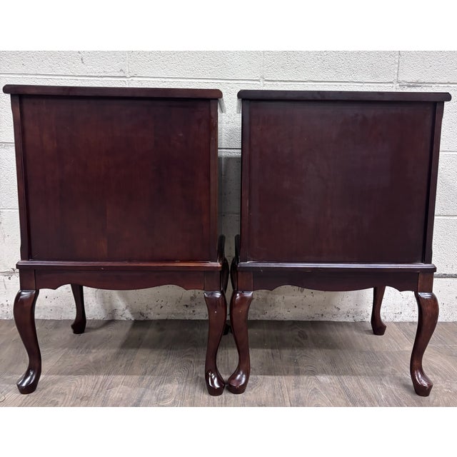Vintage Bombay Company Nightstands Side Tables - Matching Pair For Sale - Image 11 of 16