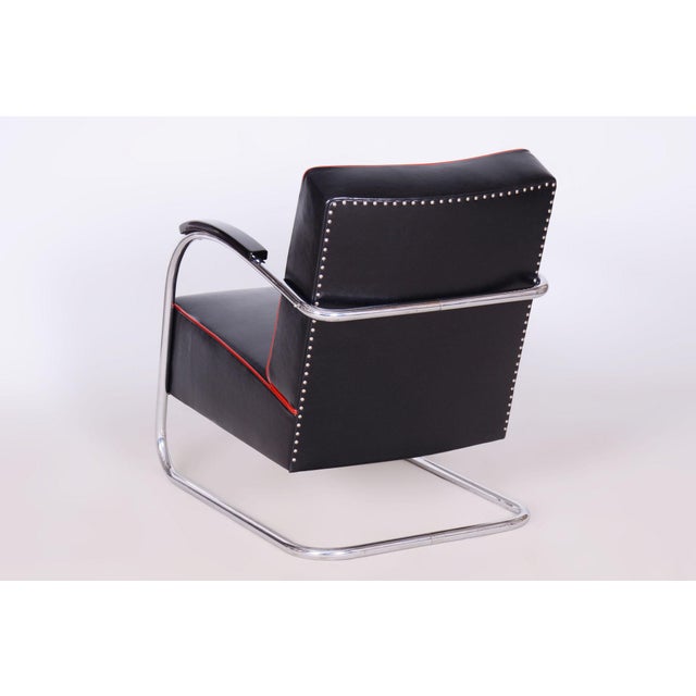 Black Bauhaus FN21 Armchairs in Leather by Mücke-Melder for Up Závody, Czech, 1930s, Set of 2 For Sale - Image 8 of 17