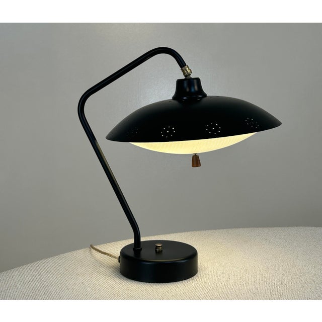 Black 1950s American Desk Lamp For Sale - Image 8 of 9