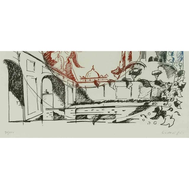 Modern Felice Ludovisi, The Angels, 1980s, Lithograph For Sale - Image 3 of 4