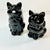 1950s Vintage Americana Boho Chic Majolica Black Cat Cream and Sugar - Set of 2, Halloween. For Sale - Image 10 of 13