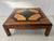 20th Century Wooden Coffee Table with Geometric Decoration For Sale - Image 9 of 9