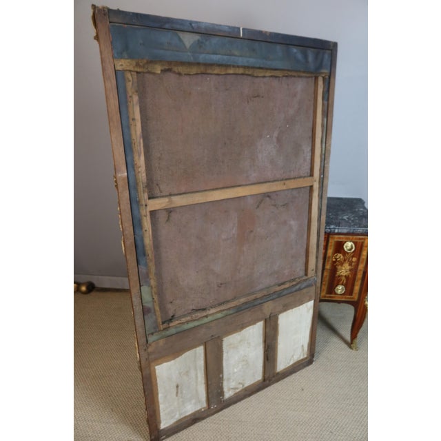 Large Louis XV Trumeau Mirror, 1700s For Sale - Image 3 of 16