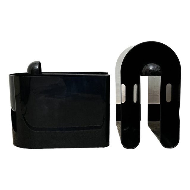 Magazine Racks by Rodolfo Bonetto for Bilumen, 1968, Set of 2 For Sale