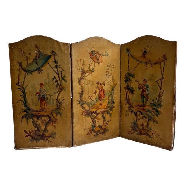Small Chinoiserie Screen, 1890s For Sale
