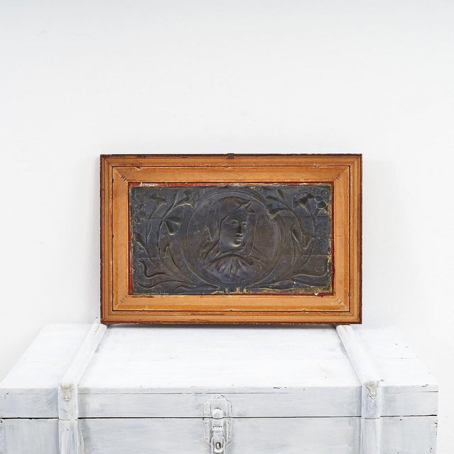 Unknown, Liberty Madonna, 2000s, Copper, Framed For Sale - Image 4 of 5
