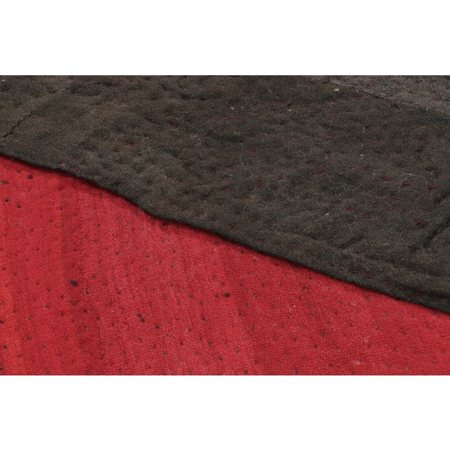 Vintage Solid Flatweave Wool Rug by Rug & Kilim, 1950-1959 For Sale In New York - Image 6 of 8