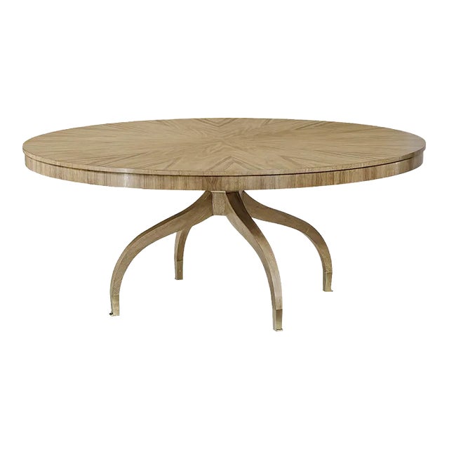 Mid Century Style Round Dining Table For Sale