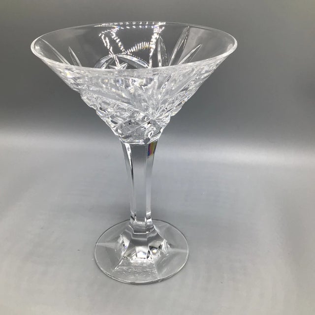 Godinger Dublin Cut Crystal Martini Glass by Godinger - 1 For Sale - Image 4 of 12