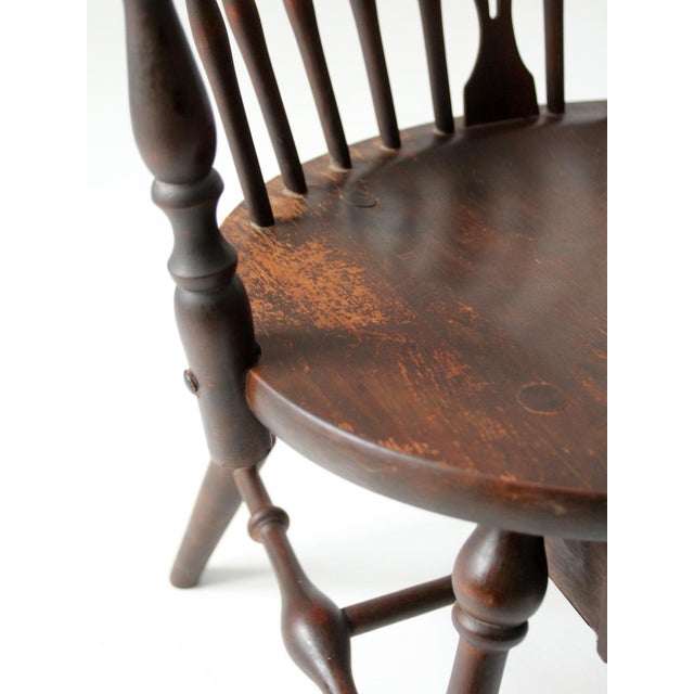 Antique Windsor Writing Armchair With Desk and Drawers For Sale - Image 16 of 18
