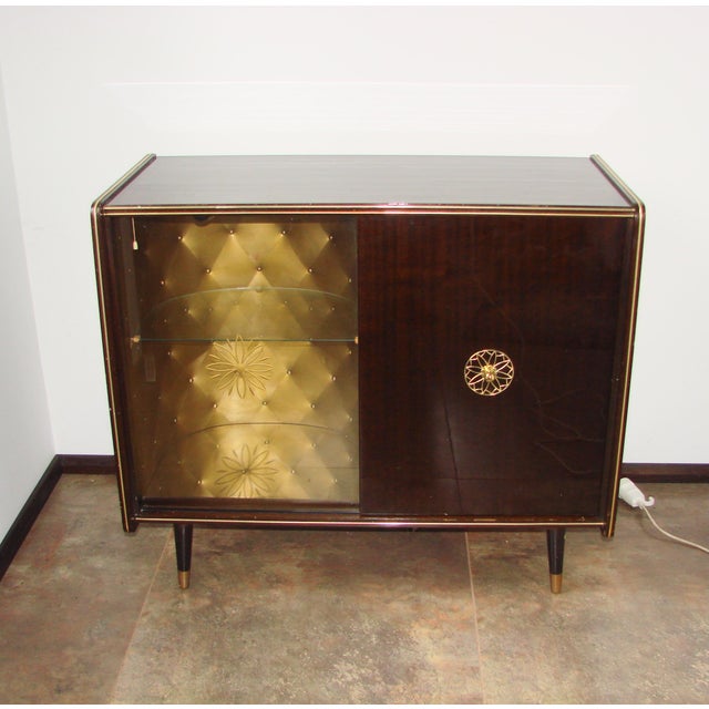 Vintage Cabinet with Record Player and Bar, 1960s For Sale - Image 9 of 12