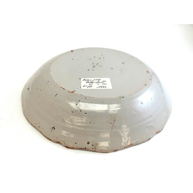 Earthenware Plate with Tree Decor, 18th Century For Sale - Image 5 of 7