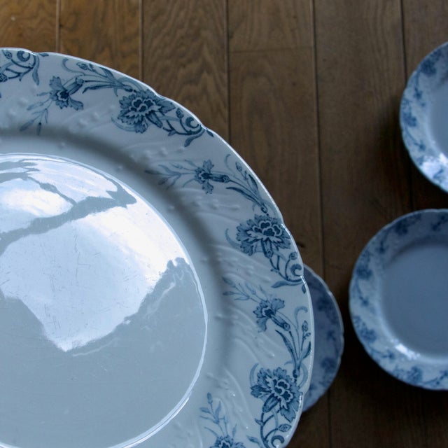 Late 19th Century Antique French Plates from KG Luneville Kleber, 1879, Set of 6 For Sale - Image 5 of 7