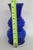 Blue Indiana Glass Cobalt Blue Vase Double Stacked Beehive Design Made in Usa 4877b For Sale - Image 8 of 10