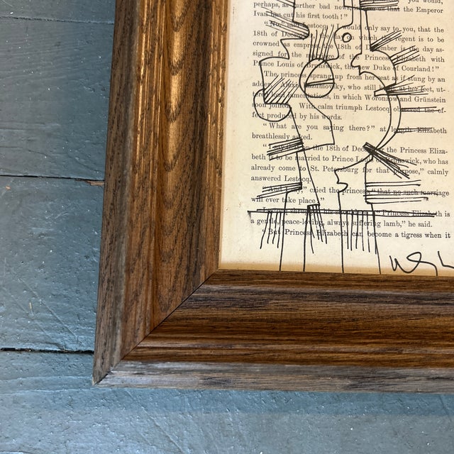 Abstract Contemporary Wayne Cunningham Abstract Marker Drawing For Sale - Image 3 of 4