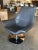 Modern Circa 1980 Modernist Leather Captian's Lounge Chair With Chrome Base For Sale - Image 3 of 6