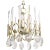 Scolari 1970s Crystal/Metal Chandelier For Sale