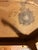 Wood Vintage Mid-Century French Provincial Oval Coffee Table With Tooled Leather Top For Sale - Image 7 of 7