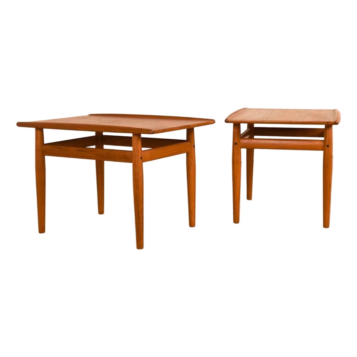 1960s Pair Mid Century Danish Modern Side Tables Grete Jalk for