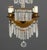 French Empire Style Brass and Crystal Chandelier For Sale In New York - Image 6 of 11
