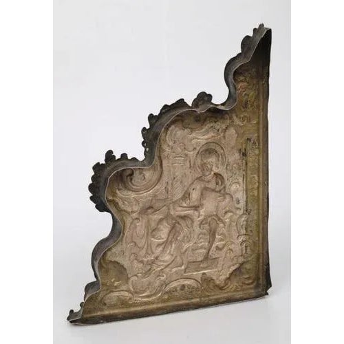 Guilded Silver Fragment with Bible Silver Case Motif For Sale - Image 6 of 10